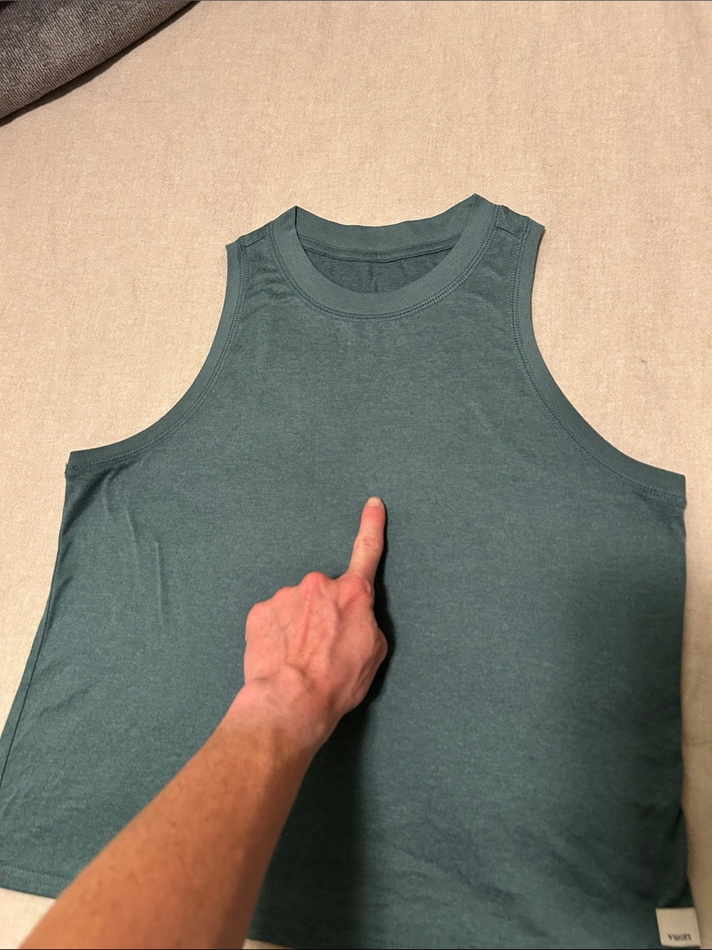 Vuori Women's Tank Top - Teal Blue - Picture 3 of 6